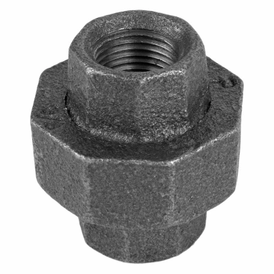 3/8 Inch Black Pipe Union For Gas, Air, And Lp Applications