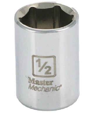 1/4-inch Drive 1/2-inch 6-point Socket - Master Mechanic