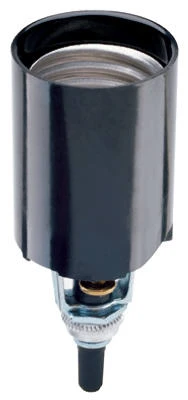 660-watt, 250-volt Incandescent Candle Socket With Bottom Turn Knob Switch