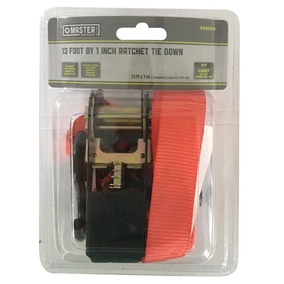 1-inch X 13-foot Tie-down Strap With Ratchet For Secure Load Management