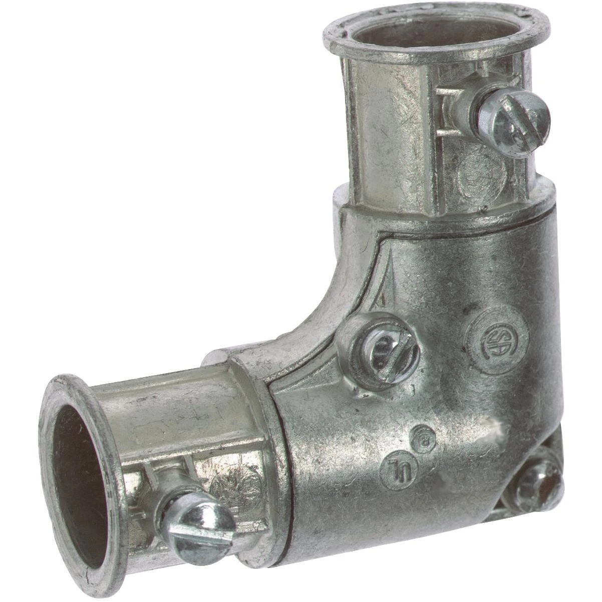 3/4-inch Emt Inside Corner Pull Elbow, Die-cast Zinc, Set Screw Type