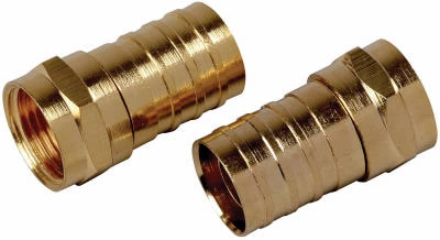CONNECTOR CRIMP RG6 2PK