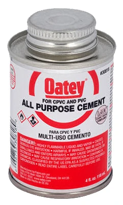 All-purpose Clear Solvent Cement, 4 Oz. For Abs, Pvc, Cpvc Applications