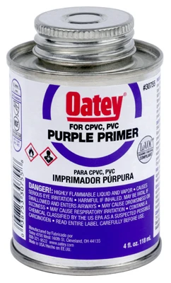 Primer, 4 Oz. - Pvc & Cpvc Compatible, Astm F-656 Certified