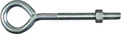 Zinc Eye Bolt, 3/8 Inch Diameter, 6 Inch Length, 160 Pound Load Capacity
