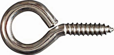 #4 Large Stainless Steel Screw Eye - Holds Up To 75 Pounds