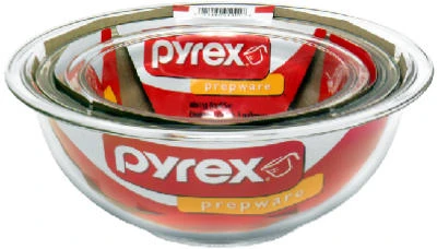 3-piece Clear Mixing Bowl Set - 1 Quart, 1.5 Quart, 2.5 Quart