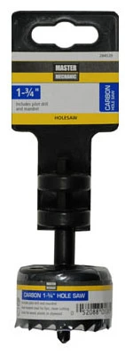 1.75-inch Carbon Hole Saw With Pilot Drill And Integrated Mandrel
