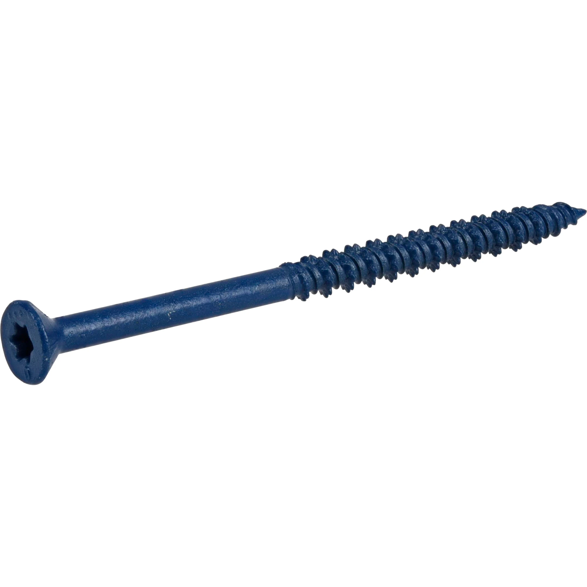 100 Pack Flat Head Concrete Screws 3/16 X 3 1/4 Inches