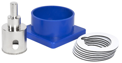 Porcelain Diamond Hole Saw, 1 and 3/8 Inch Diameter, Durable Cutting Tool