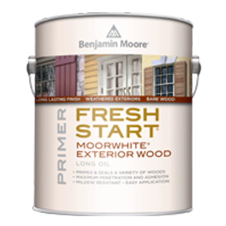 Fresh Start Moorwhite Exterior Wood Primer 100 - Alkyd Formula For Wood Surfaces
