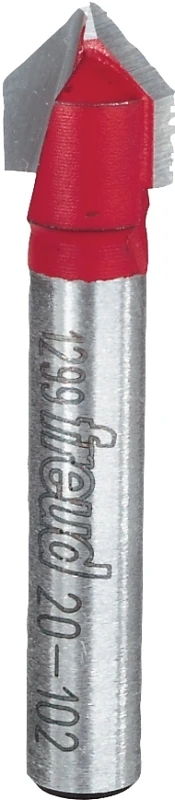 3/8-Inch Diameter 2-Flute Carbide V-Grooving Router Bit for Precision Cutting