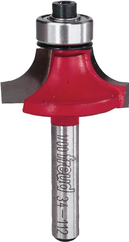 1-1/4 In. Carbide Round-over Router Bit, 5/16 In. Radius, 2-3/16 In. Length