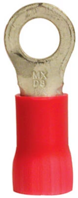Ring Terminals, Insulated, Solderless, 5/16-3/8 Stud, 7-Pk.