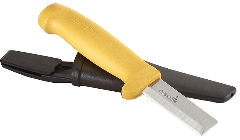 380070u 8 Inch Chisel Knife With Steel Blade And Holster Attachment
