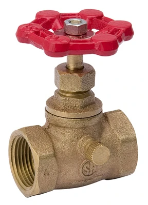 1/2 Inch Lead-free Brass Threaded Stop & Waste Valve With Cast Iron Handle