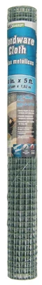 Galvanized Metal Hardware Cloth Fence, 1/2 In. Mesh, 19-ga., 24 In. X 5 Ft.