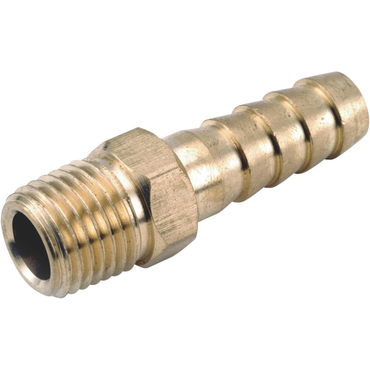 Pipe Fitting, Barb Insert, Lead Free Brass, 1/4 Hose I.D. x 1/4 In. MPT