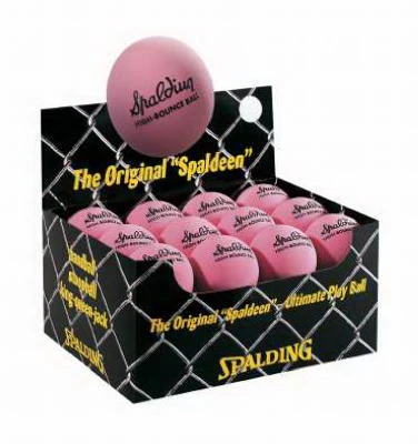 Small Pink High Bounce Ball For Stickball And Stoop Ball Games
