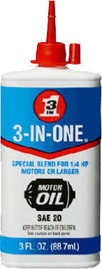 8739 Electric Motor Oil - 3 Ounce Sae 20 For Small Electric Motors