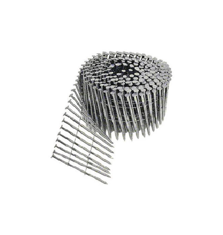 Bostitch 2 in. L X 11 Ga. Wire Coil Stainless Steel Siding Nails 15 deg 1800 pk