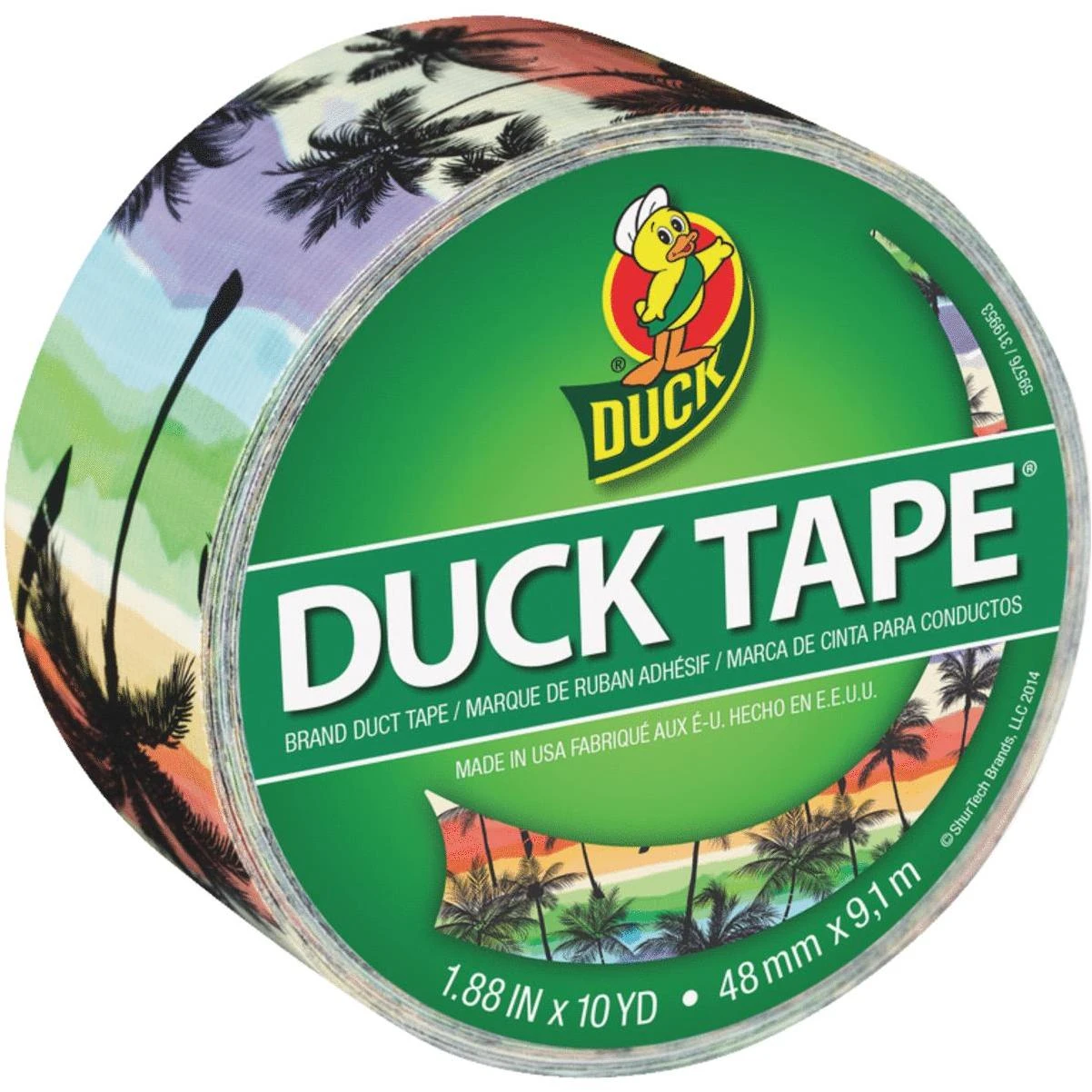 Tape Sunset Strip Printed Duct Tape, 1.88 In. X 10 Yd. Roll
