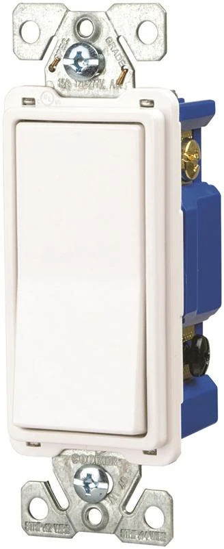 4-way Decor Switch 15 Amp 120/277 Volt White Thermoplastic