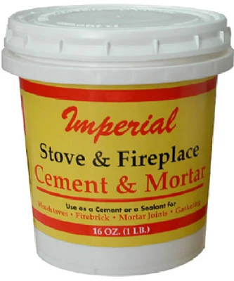 16 Oz Hi-temp Furnace Cement For Wood And Coal Stoves, Gray