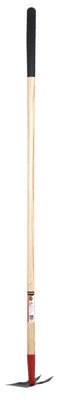 54-inch 2-prong Weeding Hoe With Cushion Grip Handle And Steel Blade