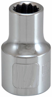 1/2 Inch Drive 15mm Metric Socket - 12 Point Design