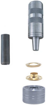 Brass Grommet Kit, 3/8-inch, 24-piece With Hole Cutter And Backer Block