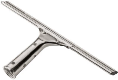 Professional Stainless Steel Window Squeegee, 14-inch, Streak Free, Replaceable Blade