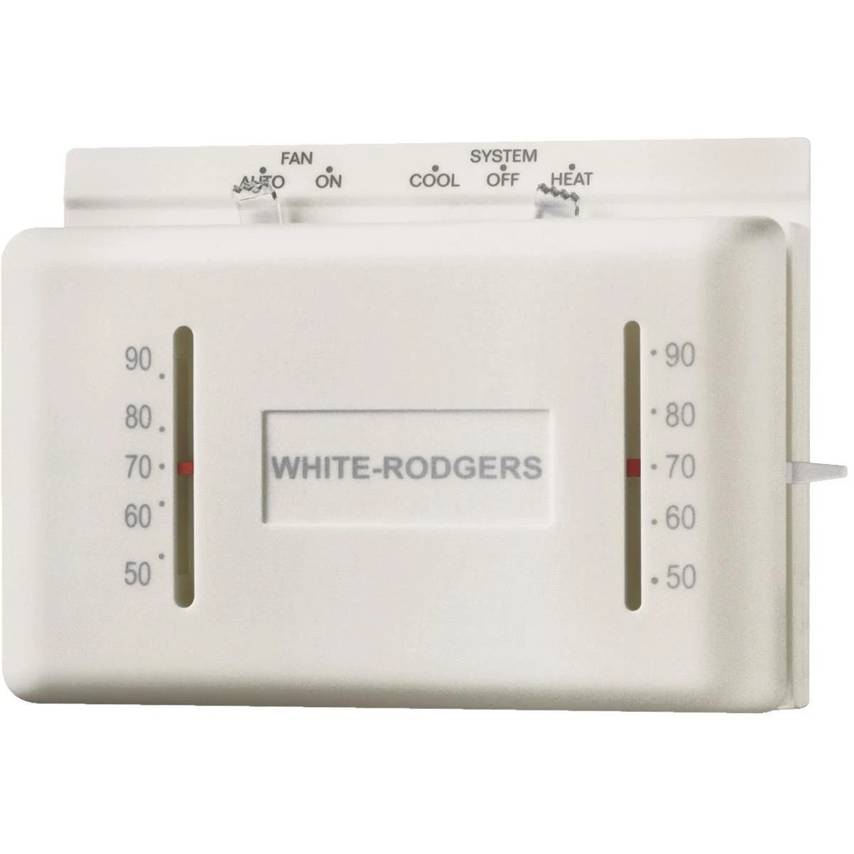 Versatile 24V Off-White Mechanical Thermostat for HVAC Systems