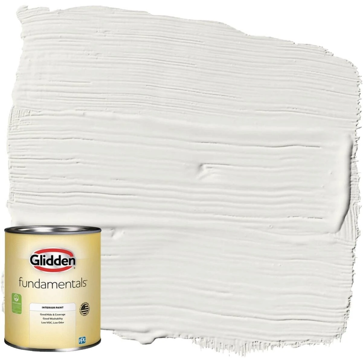 Fundamentals Semi-gloss Interior Paint, White, 1 Quart - Low-voc, Washable
