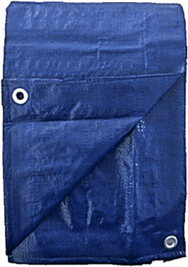 8' X 10' Blue Polyethylene Storage Tarp Cover - Medium Duty