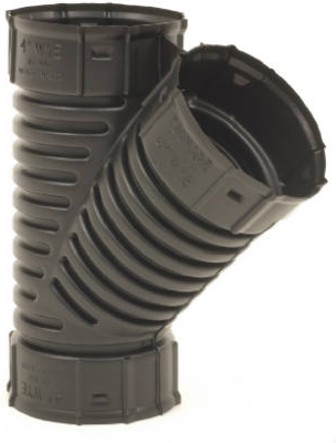 4-inch Poly Snap Drain Tube Wye For Efficient Water Flow Management