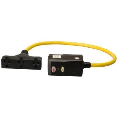2-foot Ground Fault Circuit Interrupter Extension Cord 12/3 Sjeow