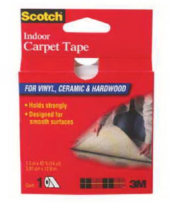 2" X 75' Indoor Carpet Tape For Vinyl, Ceramic & Hardwood Floors