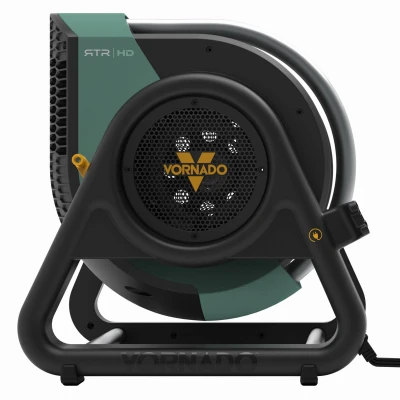 Rtr Heavy-duty High Velocity Air Circulating Work Fan, 3 Speed With 270-degree Tilt