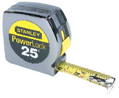 Tape Measure, 1 Inch X 25 Feet With Mylar Coating And Stud Markings
