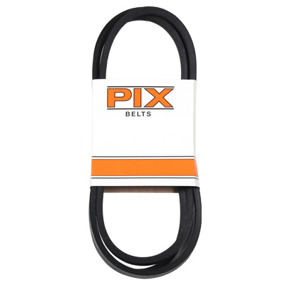 Rubber Industrial V-belt, 1/2 X 105-inch, Black, High Torque Performance