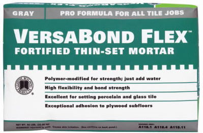 25 Pound Gray Versa Bond Flex Thin Set Mortar - High Performance Formula