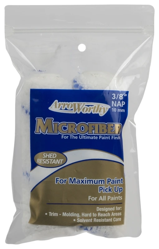Arroworthy Microfiber 4 in. x 4 in. W Mini Paint Roller Cover 2 pk