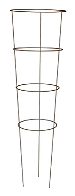 42-inch 6-1/2 Gauge Tomato Cage With 4 Rings And 3 Legs