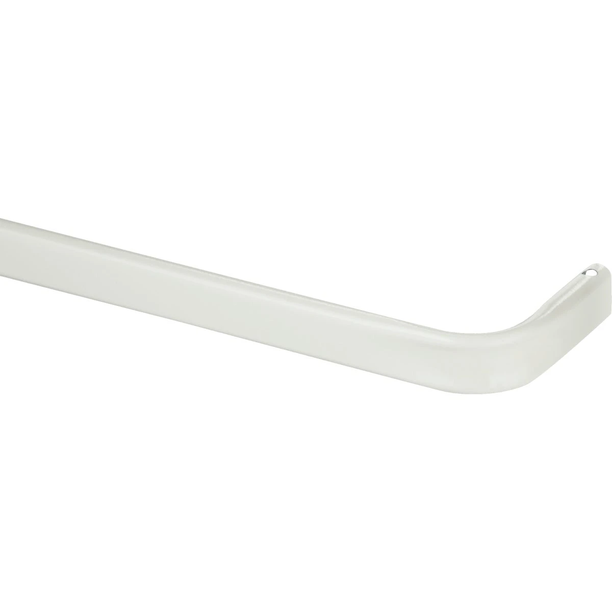 Heavy Duty Single Curtain Rod 48-86 In. White With Mounting Hardware