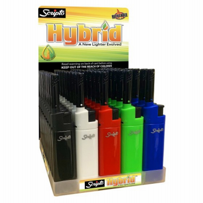 Hybrid Pocket Lighter With Adjustable Flame - Multi-purpose And Refillable