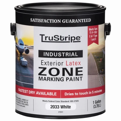 Marking Paint, Fast Dry, White Flat Latex, Gallon - Model Wb-gal Wht