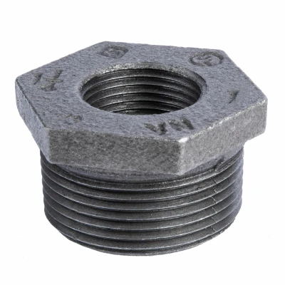 1 X 1/2 In. Black Malleable Iron Hex Bushing - Stz Industries