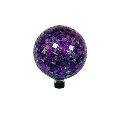 10 Inch Shining Purple Gazing Globe For Lawn And Garden Decor