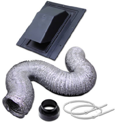4 In. X 8 Ft. Roof Vent Kit For Bathroom Fan Exhaust